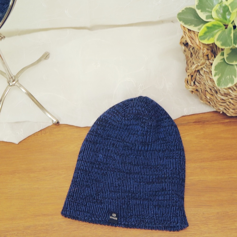 Blue Knit Beanie